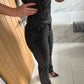 Dark Grey Straight Leg Jeans