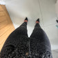 Washed Black Ombre Diamanté Straight Leg Jeans
