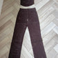 BABECURVE 3 Pcs Set - Straight Leg Diamanté Jeans With Jacket and Inside Free Size TOP