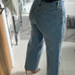 Pearl And Diamanté Detail Wide Leg Jeans