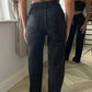 Black Diamanté Wide Leg Jeans