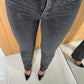 Dark Grey Straight Leg Jeans