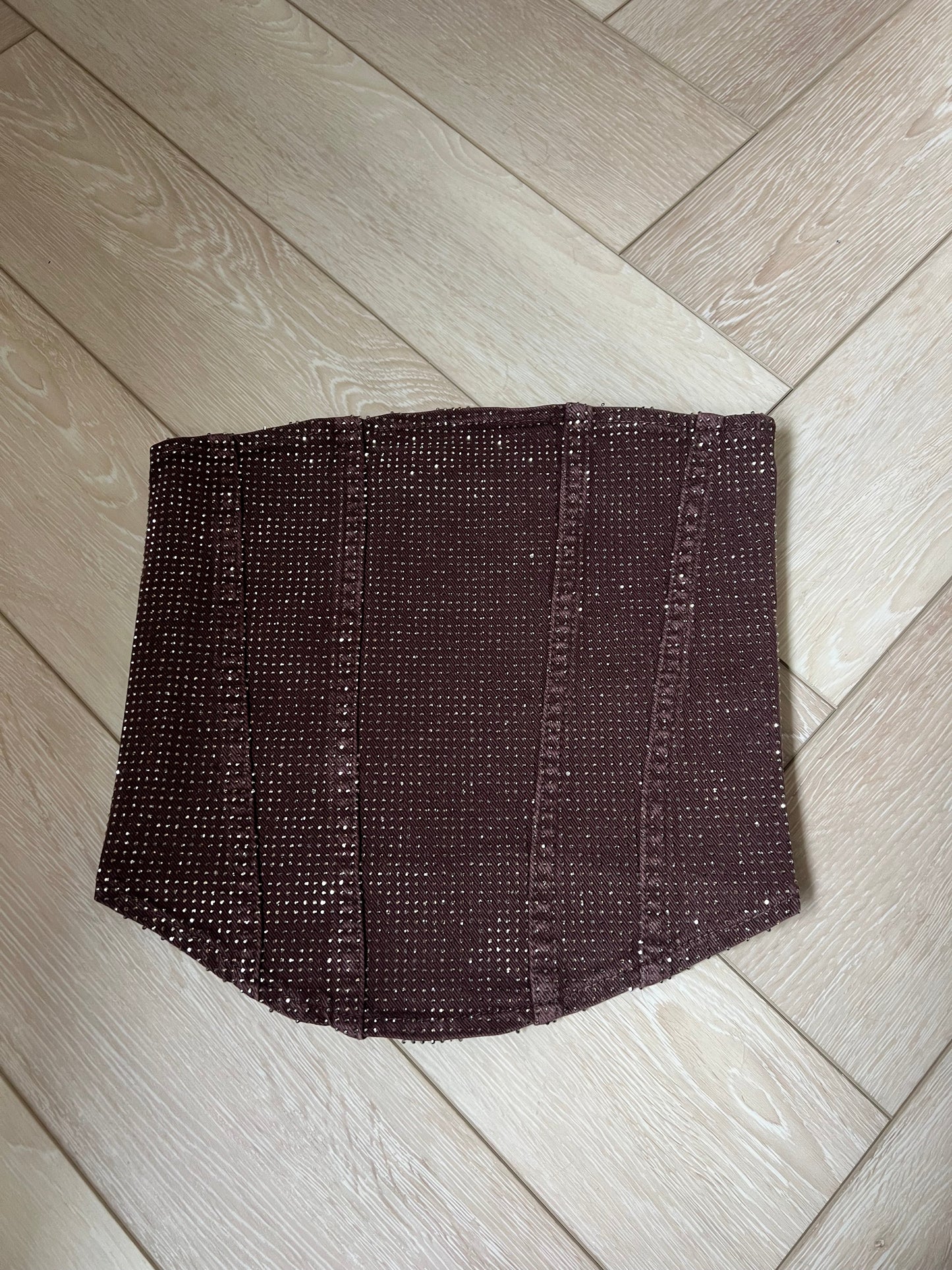 Chocolate Brown Diamanté Matching Top